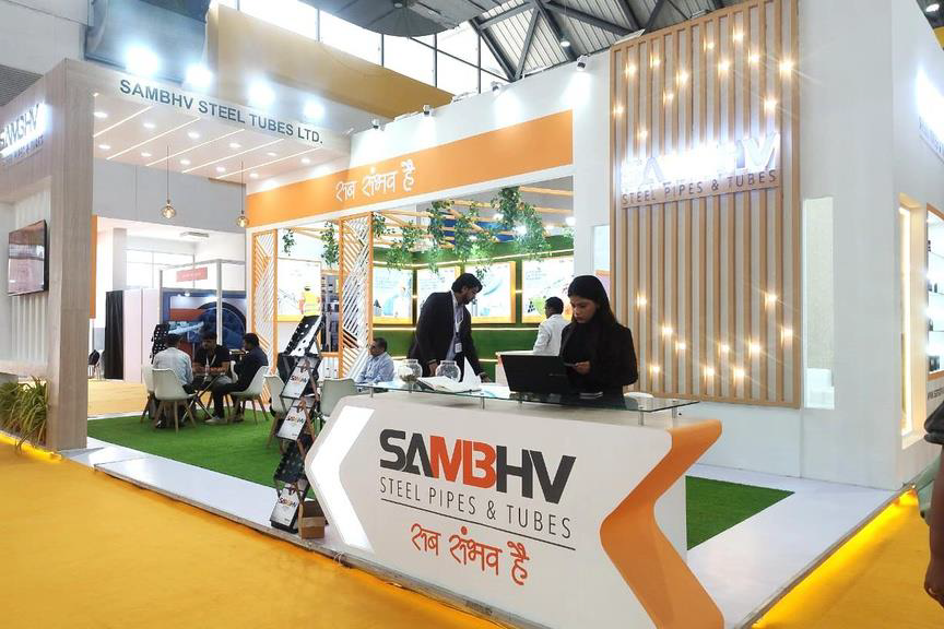 Sambhv Steel Tubes exhibition stall at CII EXCON