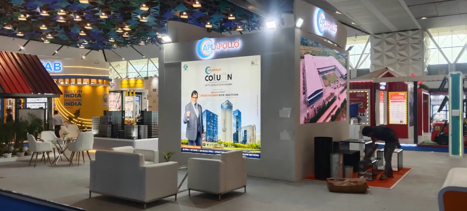 APL Apollo exhibition stall — India Warehousing Show 2026 Delhi | ChalkWalk exhibition stand builders