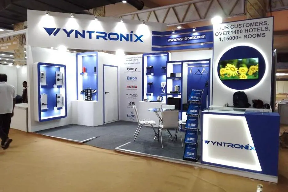 Wyntronix exhibition stall — South Asia Travel & Tourism Exchange (SATTE) | ChalkWalk exhibition stand builders