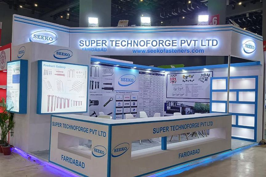 Super Technoforge (SEEKO Fasteners) exhibition stall at Vibrant Gujarat