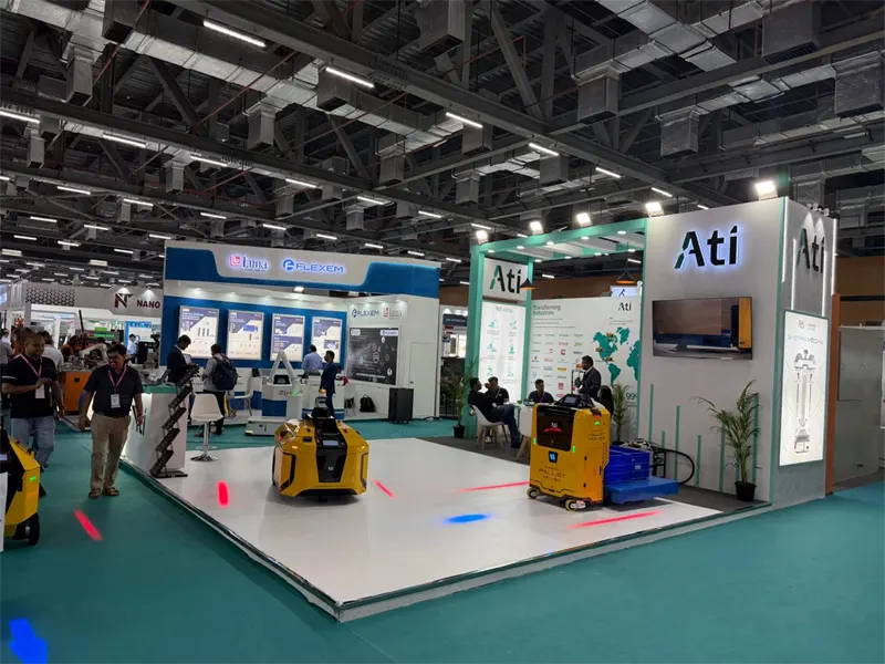 Ati Motors exhibition stall — Automation Expo South 2026 Chennai | ChalkWalk exhibition stand builders