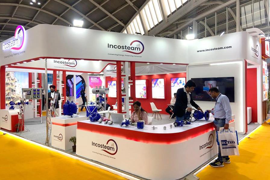 Incosteam exhibition stall at Boiler Expo 2024 Mumbai