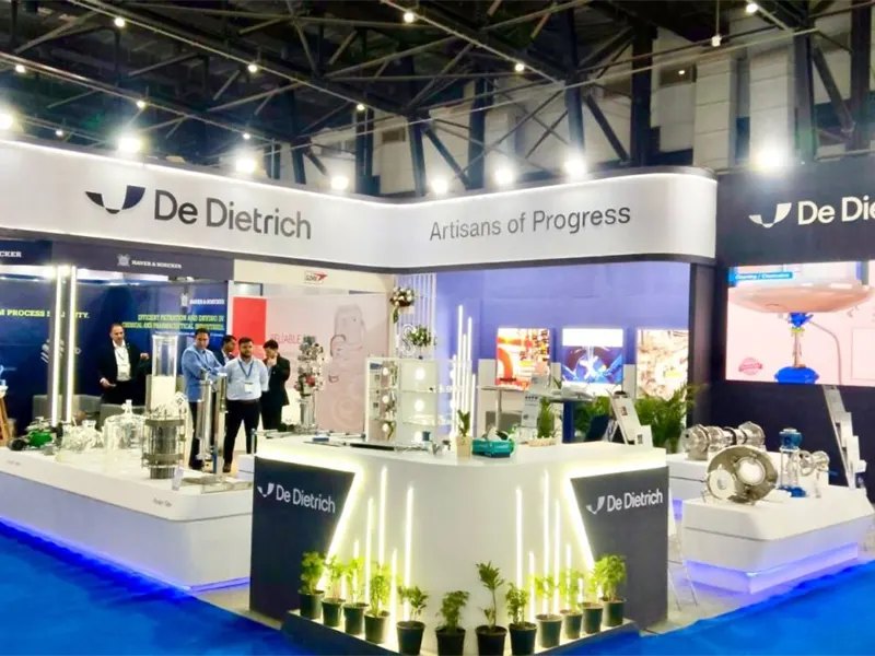 De Dietrich exhibition stall — Chemtech World Expo 2026 Mumbai | ChalkWalk exhibition stand builders