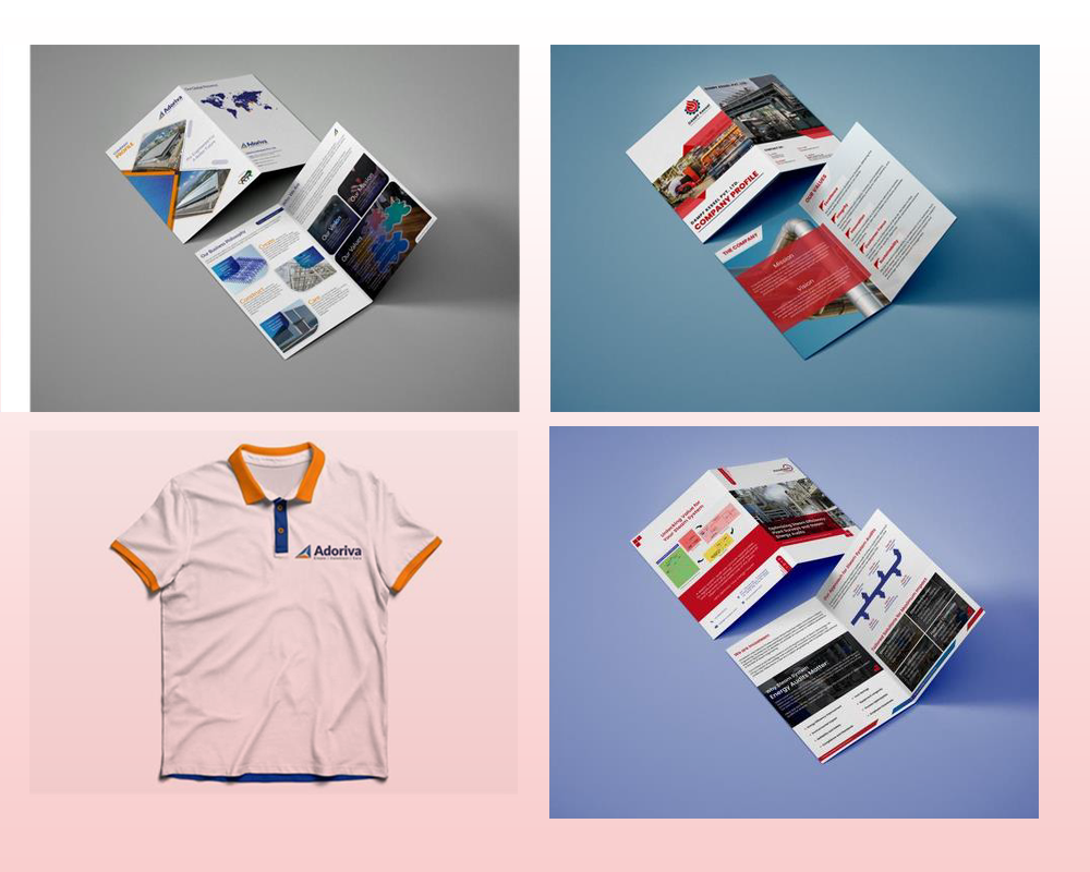 Branded merchandise and welcome kits at an exhibition stall