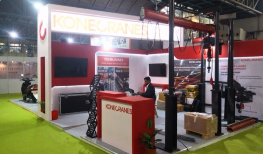 Konecranes exhibition stall at India International EV Show 2025