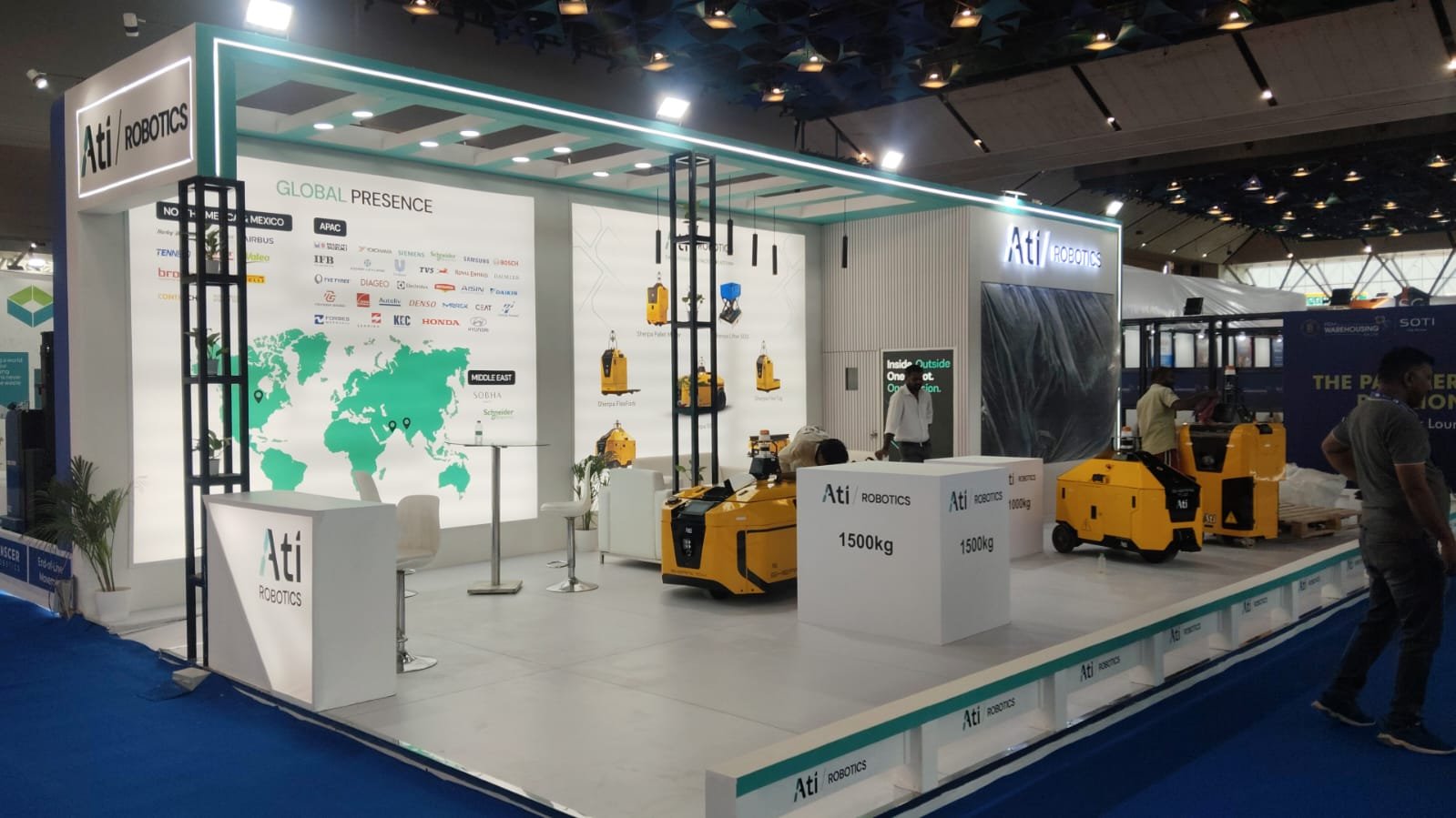 Ati Robotics exhibition stall at India Warehousing Show 2026