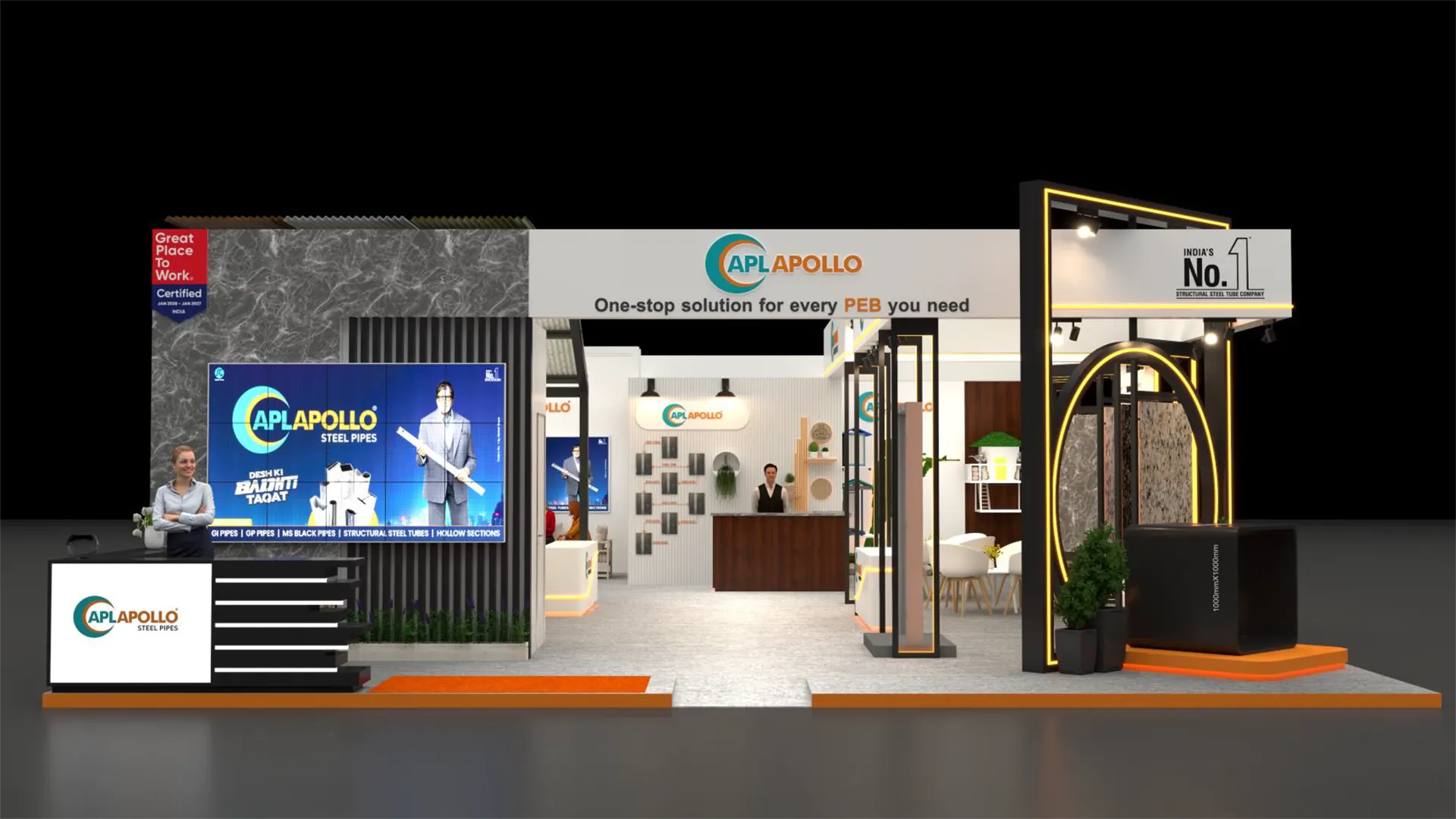 APL Apollo exhibition stall — Inter Logistics Expo 2026 Mumbai | ChalkWalk exhibition stand builders