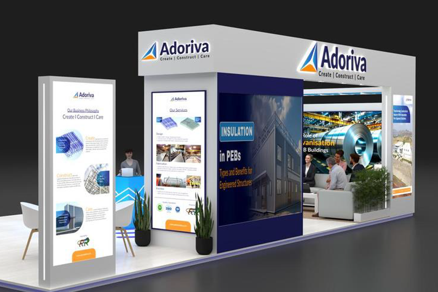Adoriva exhibition stall at Steel Construction Expo 2025