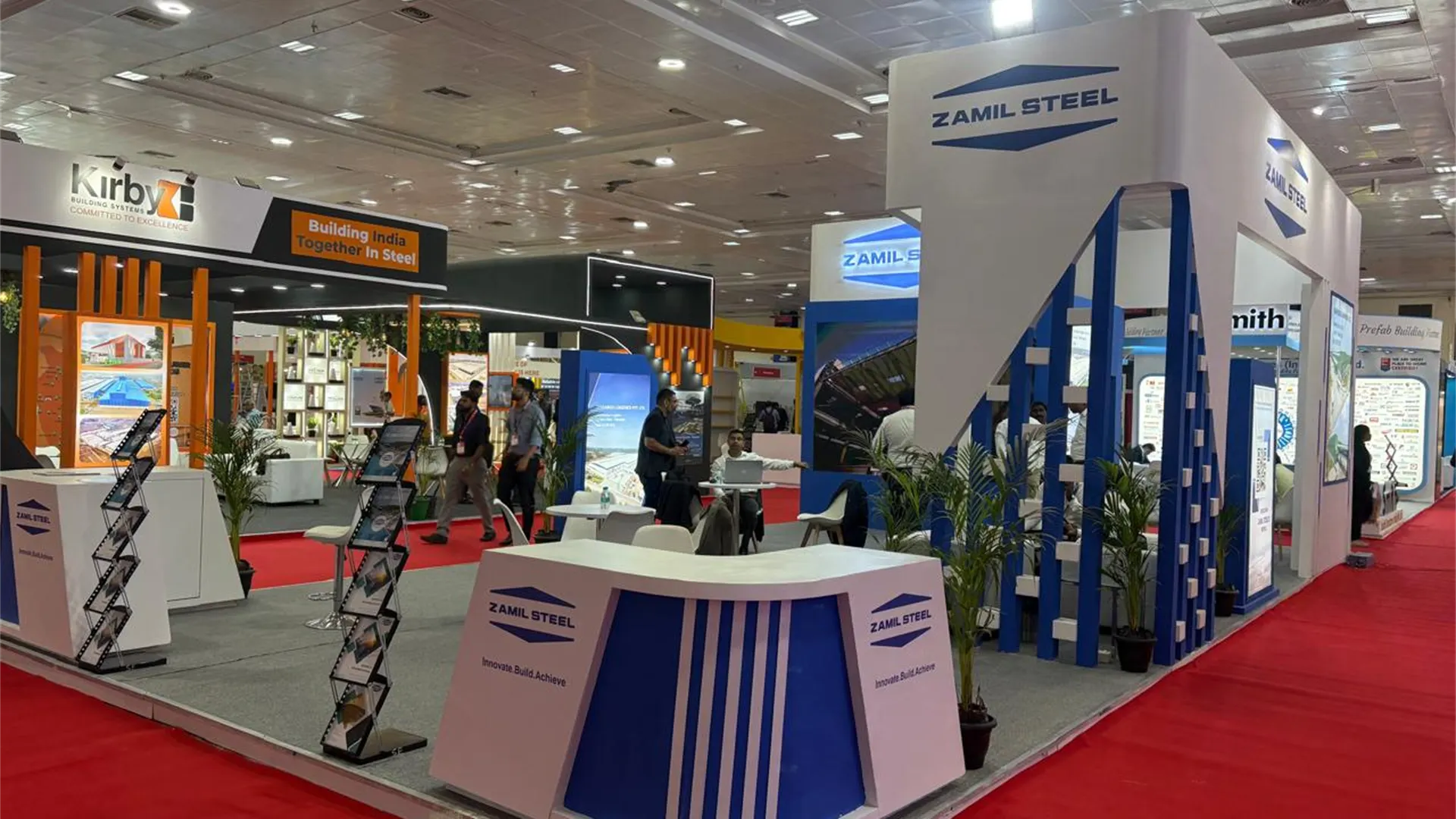 Zamil Steel exhibition stall — Steel Construction Expo 2026 Mumbai | ChalkWalk exhibition stand builders