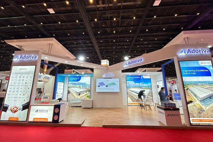 Adoriva exhibition stall at Steel Construction Expo 2026