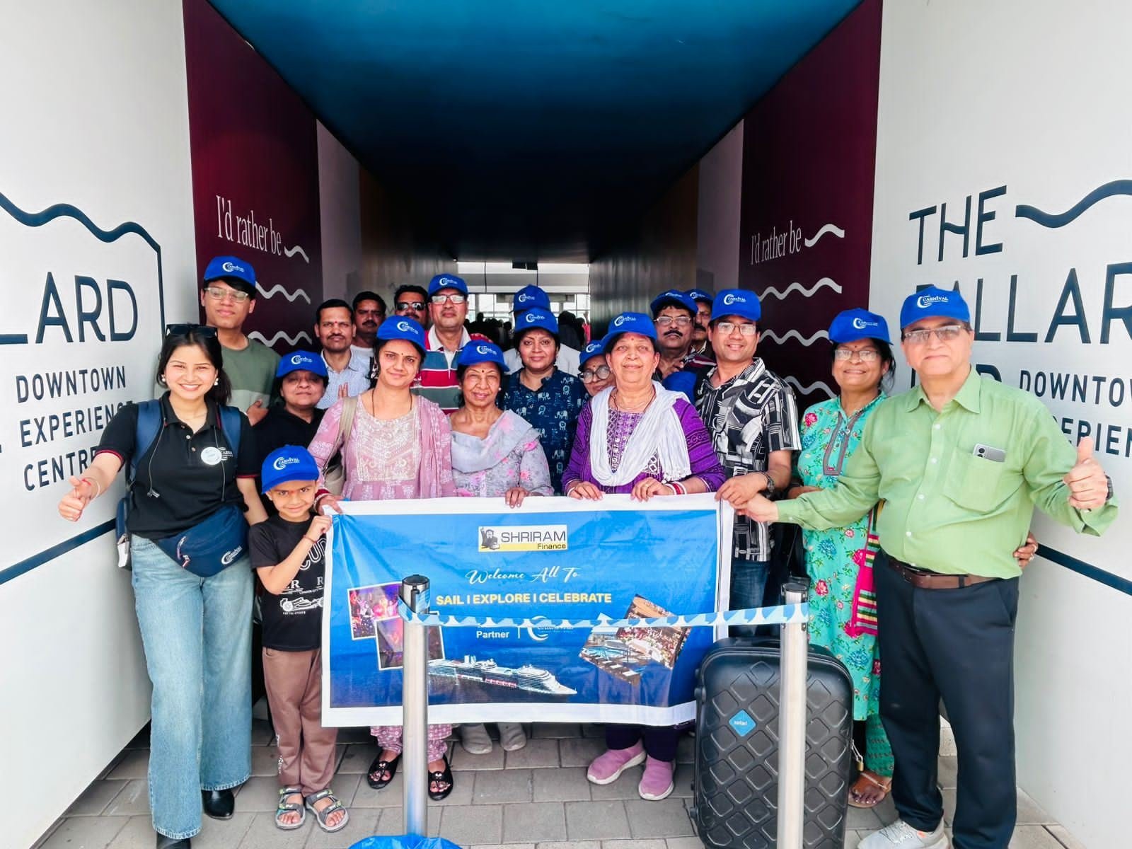 Client incentive trip group at a Dubai experience centre
