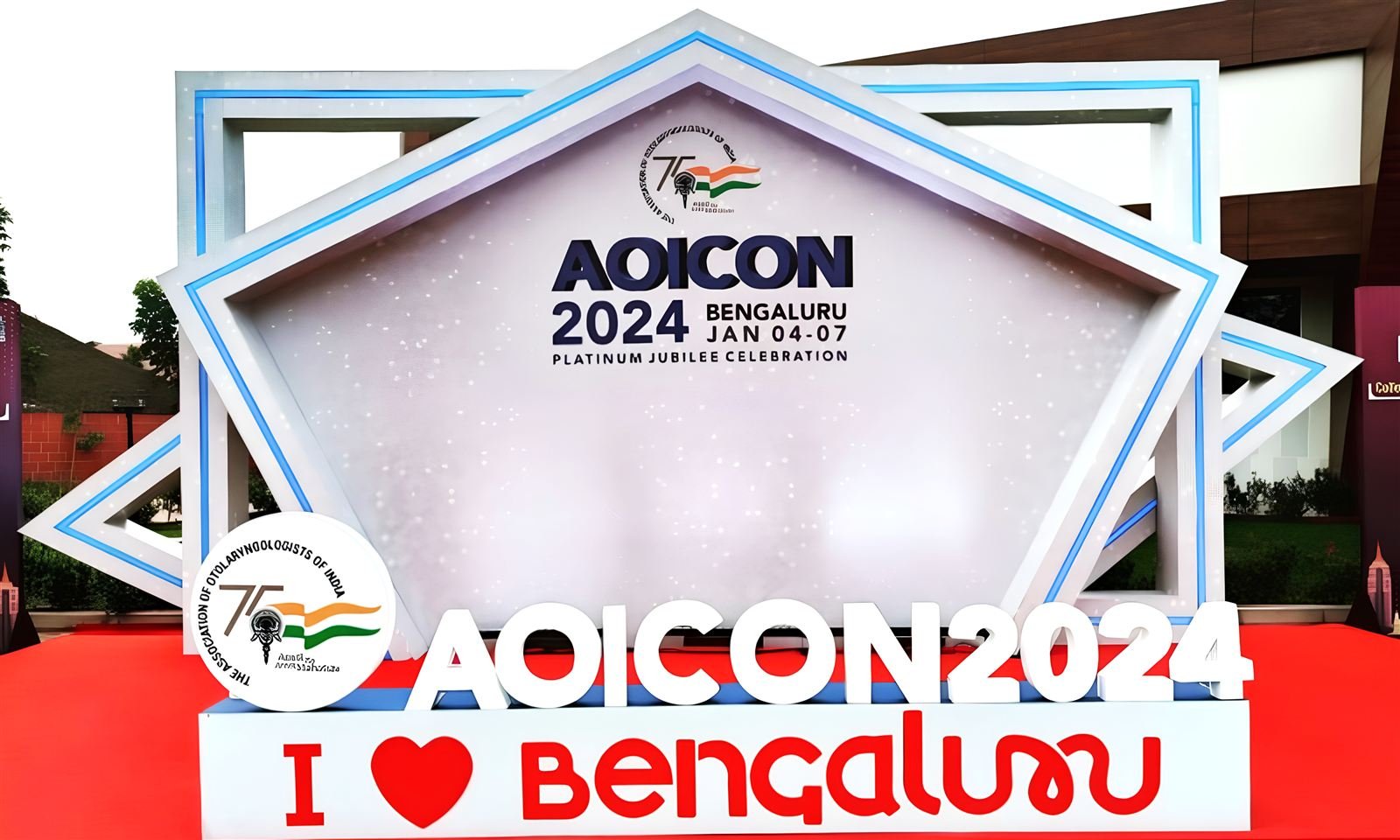 AOICON 2024 Bengaluru conference photo booth backdrop