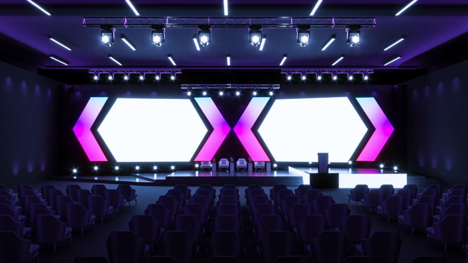 Event concept and stage design visualization