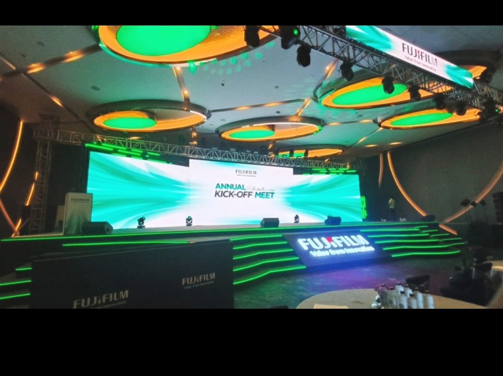 Fujifilm Annual Kick-off Meet main stage design