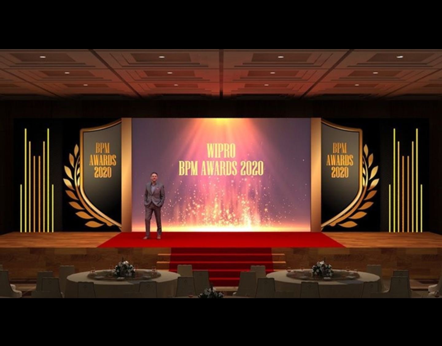 Corporate awards night main stage design