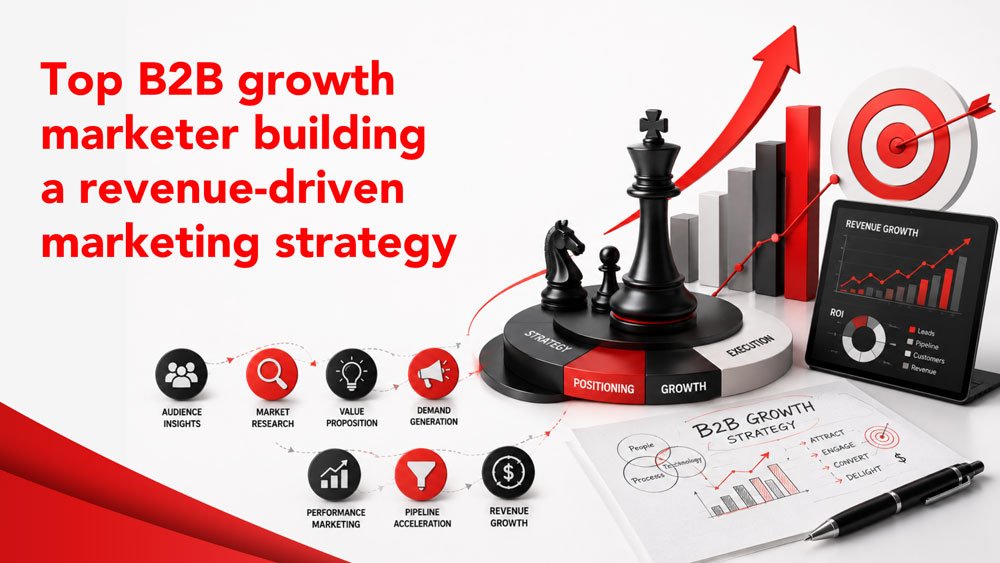 Top B2B growth marketer building a revenue-driven marketing strategy