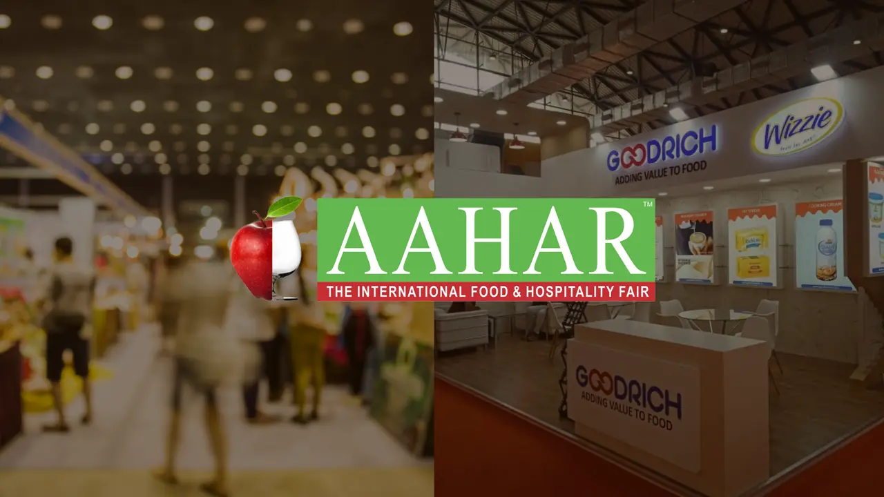 AAHAR International Food & Hospitality Fair exhibition banner