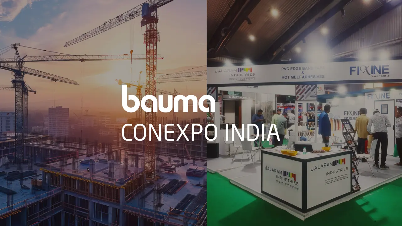 Bauma Conexpo India exhibition banner
