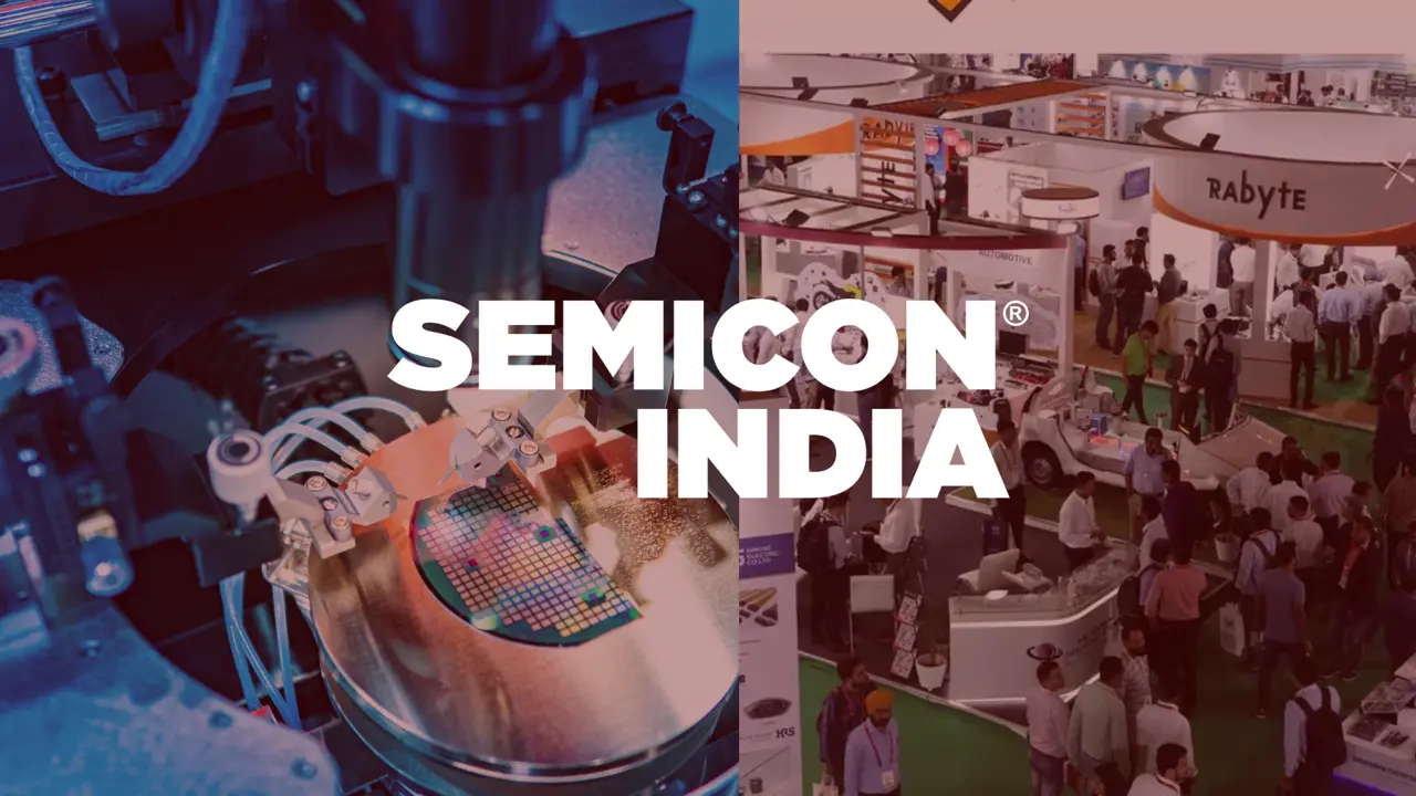 Semicon India exhibition banner