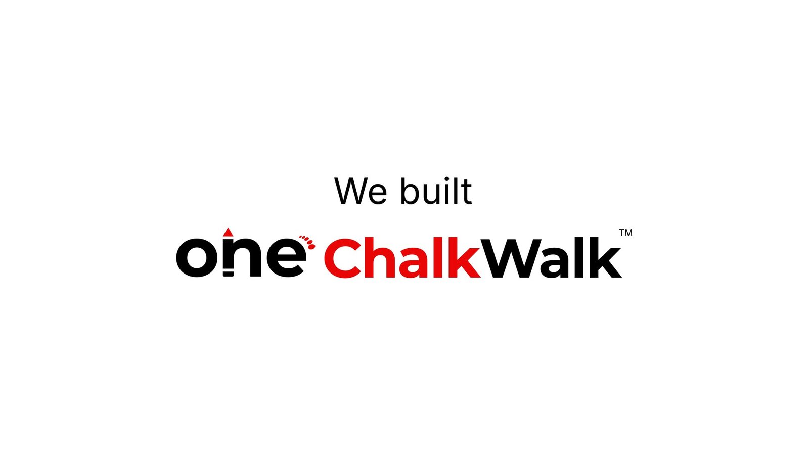 One ChalkWalk promo video